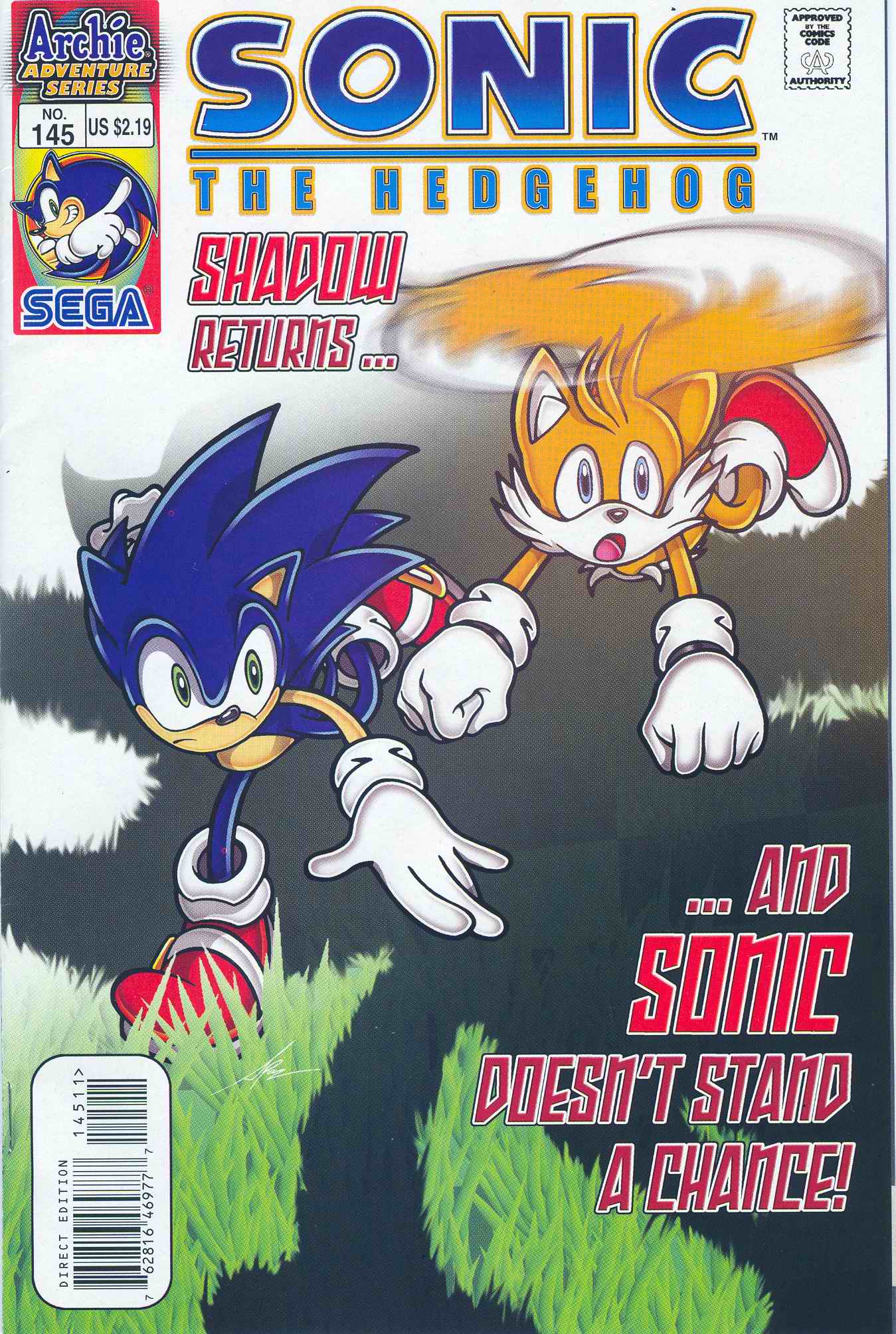 Sonic - Archie Adventure Series March 2005 Comic cover page